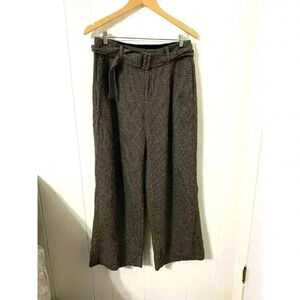 Banana Republic Martin Fit Wool Blend Pants Women's Size 10 Pet Houndstooth Work